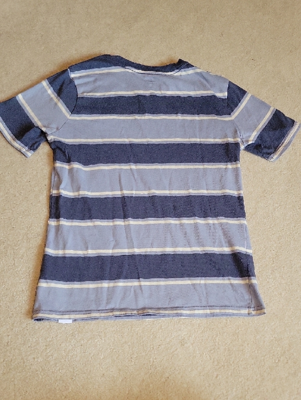 GAP Blue & Navy Striped Short Sleeve Pocket Tee - Picture 4 of 4
